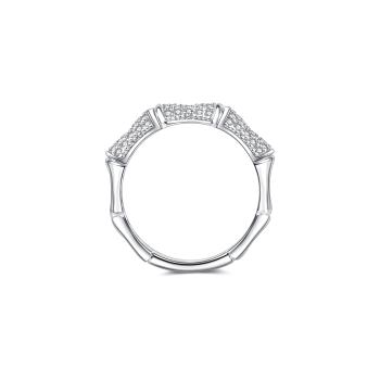 Preview: White Bambus Ring